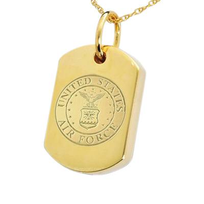 Air Force Dog Tag Cremation Pendant IV