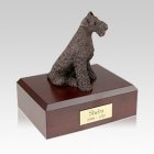 Airedale Bronze Large Dog Urn