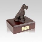 Airedale Bronze Small Dog Urn