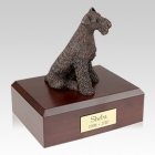 Airedale Bronze X Large Dog Urn