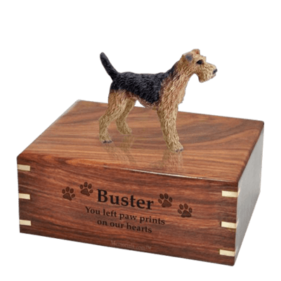 Airedale Large Doggy Urn