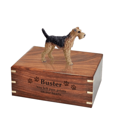 Airedale Medium Doggy Urn