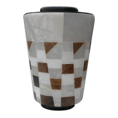 Alabaster Mosaic Cremation Urn