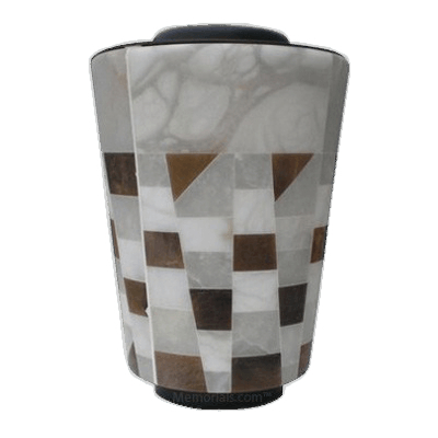Alabaster Mosaic Cremation Urn