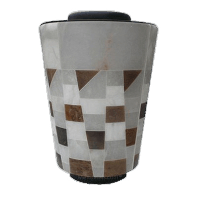 Alabaster Mosaic Cremation Urn