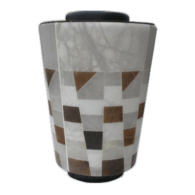 Alabaster Mosaic Cremation Urn