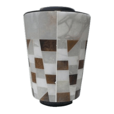 Alabaster Mosaic Cremation Urn