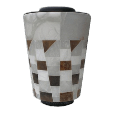 Alabaster Mosaic Cremation Urn