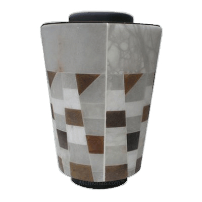 Alabaster Mosaic Cremation Urn