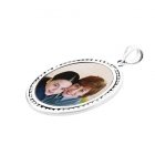 Always White Gold Photo Pendant