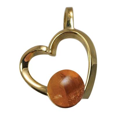 Amber Amore Cremation Ash Pendant