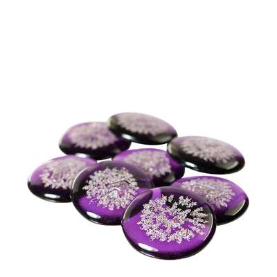 Amethyst Glass Pet Cremation Touchstones