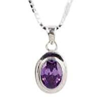 Amethyst Oval Keepsake Jewelry