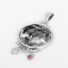 Amity Silver Etched Pendant