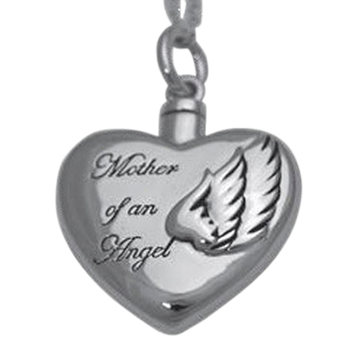 Angel Mother Heart Keepsake Pendant