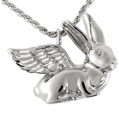 Angel Rabbit Cremation Pendant