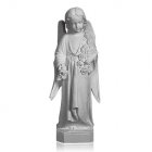 Angel With Flowers Marble Statues