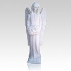 Angel of Flowers Granite Statue III