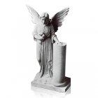 Angel with Column Marble Statues