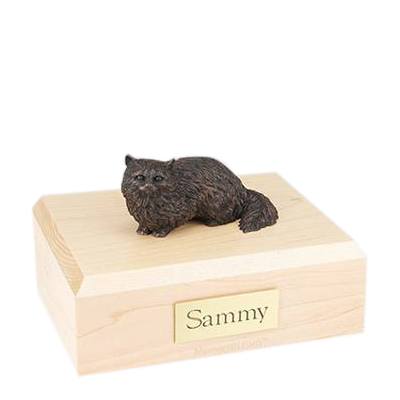 Angora Bronze Large Cat Cremation Urn