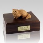 Angora Brown Cat Cremation Urns