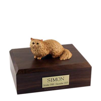 Angora Brown Large Cat Cremation Urn