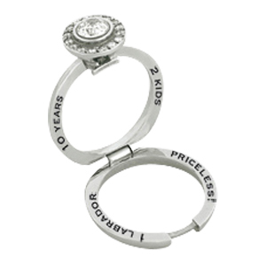 Antoinette Round Inscription Ring