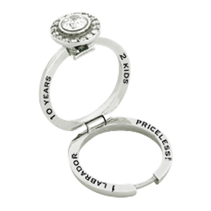 Antoinette Square Inscription Ring