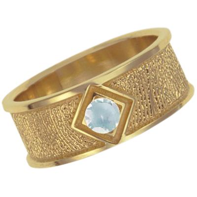 April Birthstone 14k Yellow Gold Ring Print Keepsake