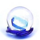 Aqua & Ocean Blue Swirl Memory Glass Keepsakes