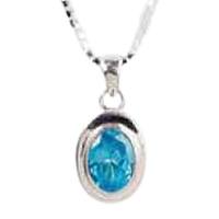 Aquamarine Oval Keepsake Jewelry