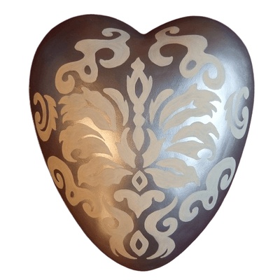 Arabesque Ceramic Heart Urn