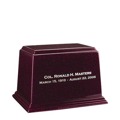 Ark Burgundy Medium Marble Urn