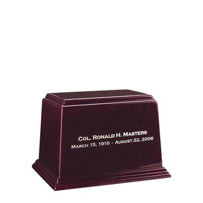 Ark Burgundy Small Marble Urn