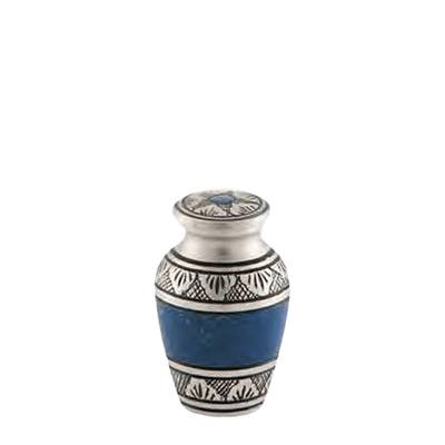 Athens Blue Keepsake Cremation Urn