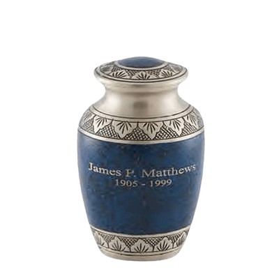 Athens Blue Medium Cremation Urn