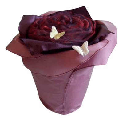 Aubergine Rose Cremation Urn