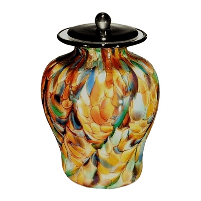 Carnival of Life Glass Companion Funeral Urn