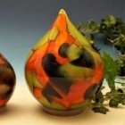 Autumn Tear Glass Pet Urns
