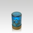 Azul Star of David Tribute Memorial Candle