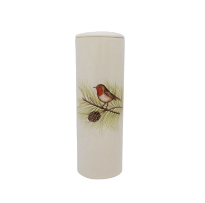 Robin Cylinder Keepsake Cremation Urn