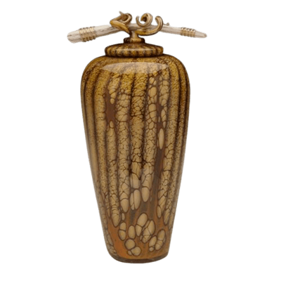 Batik Jar Bone Art Companion Urn