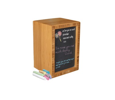 Bamboo Chalk Cremation Urn