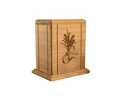 Bamboo Wheat Cremation Urn