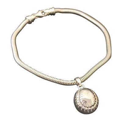 Baseball Cremation Bracelet