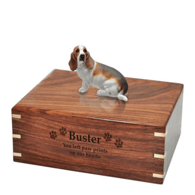 Basset Hound Large Doggy Urn