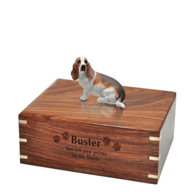 Basset Hound Medium Doggy Urn