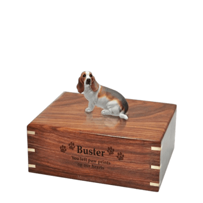 Basset Hound Small Doggy Urn