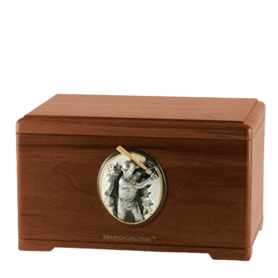 Batter Walnut Cremation Urn
