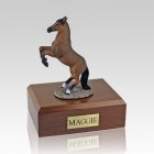 Bay Rearing Large Horse Cremation Urn